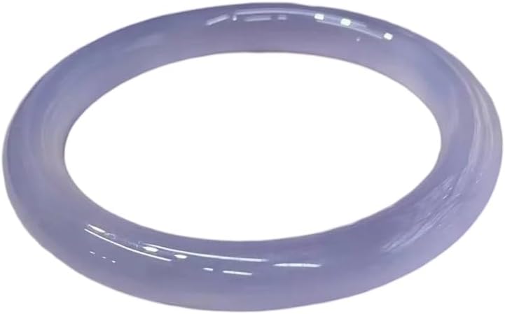 31c0nX92LL._AC_SY535_.jpg Natural Jade Bangle High Ice Grade A Purple Jadeite Round Bracelet Burma Jade Bangle Women - Image 1