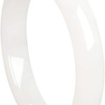 Natural Jade Bracelet for Women White Jade Bangle Bracelet Good Luck Bracelet with Jewelry Box for Girls Women Mother's Day Birthday Gift White Jade Bracelet