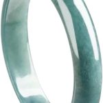 Inner Diameter 55mm-61mm Ice Jadeite Stone Bracelet Women's Handicraft Jewelry Jade Blue Water Circle