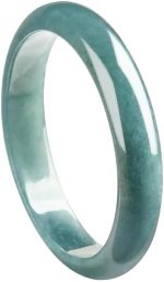 Inner Diameter 55mm-61mm Ice Jadeite Stone Bracelet Women's Handicraft Jewelry Jade Blue Water Circle