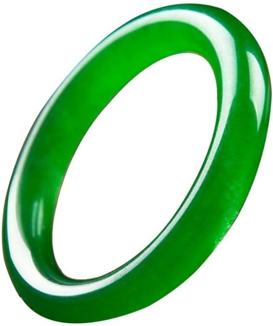 41Qvege8FoL._AC_SL1000_.jpg Natural Jade Bangle Bracelet For Women Good Luck Bracelet With Box White Green Real Jade Bracelet Wealth Bracelet Bracelet For Birthday Mother's Day Gift - Image 1