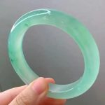 Natural  -like Bright Oil High Ice Transparent Green Jade Bracelet - Image 2