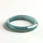 Inner Diameter 55mm-61mm Ice Jadeite Stone Bracelet Women's Handicraft Jewelry Jade Blue Water Circle - Image 2