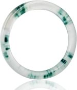 Women Jade Bangle Bracelets Natural Green Jade Bracelet  Bracelet With Good Luck And Wealth Bangle with Box