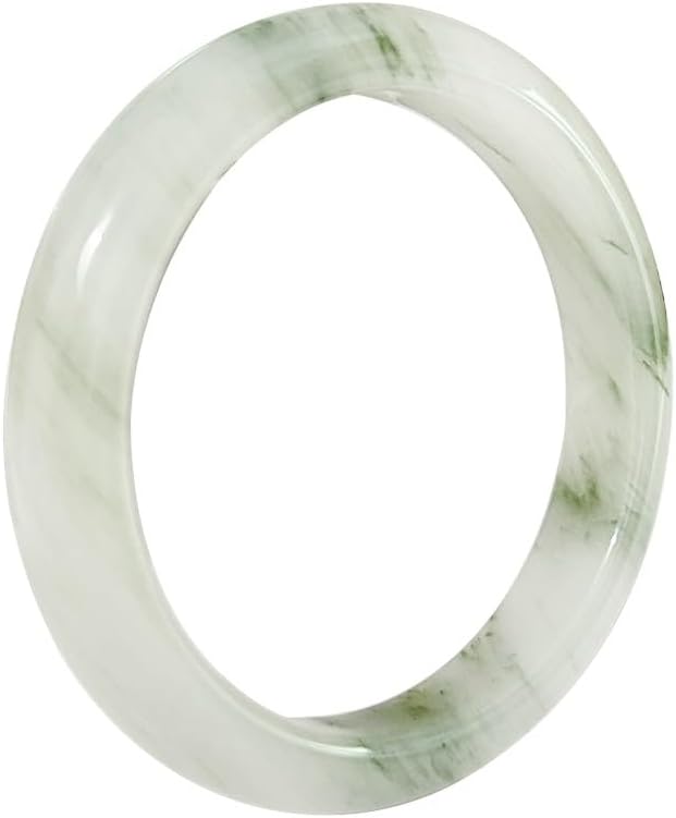 41yjePQRNL._AC_SL1000_.jpg Tianshan Jade Bangle Bracelet for Women Natural Jade Bracelet Good Luck Bracelet Feng Shui Bangle - Image 1