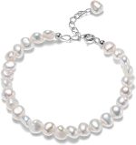 Natural  Pearls Link Bracelets for Women Freshwater Cultured Pearls Strand Bracelets Handpicked Pearl Elegant
