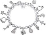 S925 Silver Thirteen Hanging Pieces Bracelet for Women Gift Bracelets & Bangles