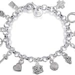 S925 Silver Thirteen Hanging Pieces Bracelet for Women Gift Bracelets & Bangles