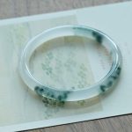 Women Jade Bangle Bracelets Natural Green Jade Bracelet  Bracelet With Good Luck And Wealth Bangle with Box - Image 2