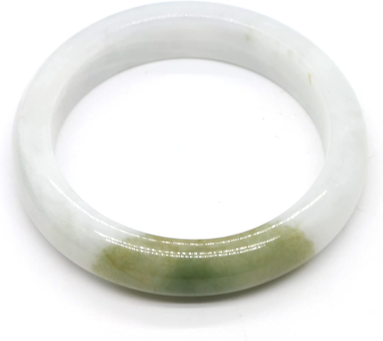 51cfBrEwVbL._AC_SL1500_.jpg Type A Certified Jadeite Jade Bangle Size 56-58mm (17) - Image 1