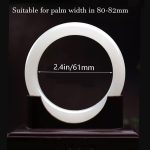 Natural Jade Bracelet for Women White Jade Bangle Bracelet Good Luck Bracelet with Jewelry Box for Girls Women Mother's Day Birthday Gift White Jade Bracelet - Image 2