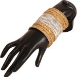 Glamorous Fashion Wrist Enhancing Shimmering Golden Glitters Textured Color  Bracelets Bangle . Set of 48 in Gold Tone for Women. - Image 2