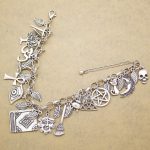 Mythology Fairytale Lucky Charms Cuff Bangle Bracelet Cross Leaf Moon Face Celtic Cat - Image 2