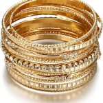 Bangles Bracelets for Women Bracelet Stack ChunkyMulti Bangle Bracelet Set Punk Bracelets Jewelry for Women Gift