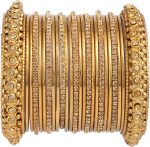 Bangles for Women Oxidized Bangles Indian Jewelry Boho Crystal Rhinestone Gold Tone Oxidized  Wedding Crystal Bracelets Bangle Set (25 Pcs)