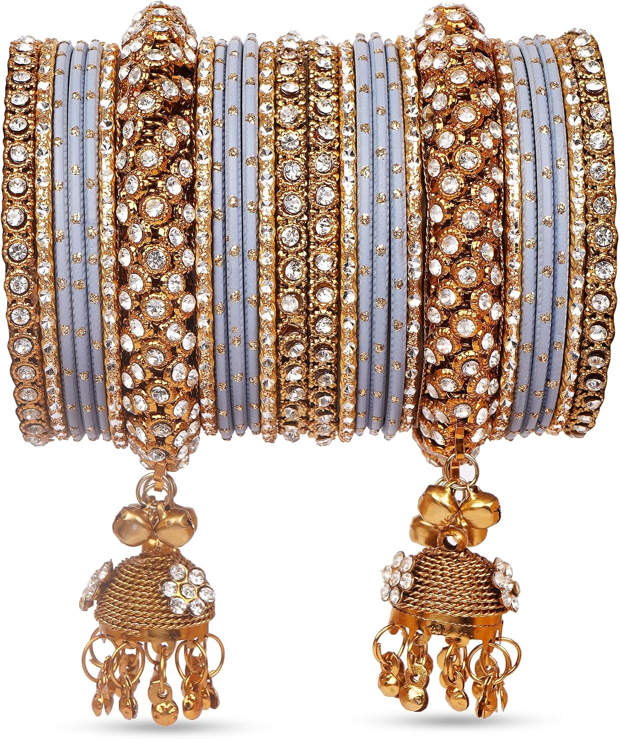913xZFs2lBL._AC_SL1500_.jpg Ethnic Partywear Handmade Bangles – Elegant Jewelry for Women, Perfect for Weddings, Festivals, and Everyday Wear - Image 1