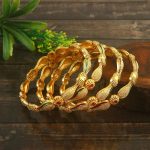 Jewar Bangles i Handmade Meena Work Gold Plated Ad Traditional Jewelry gifting wedding party - Image 2